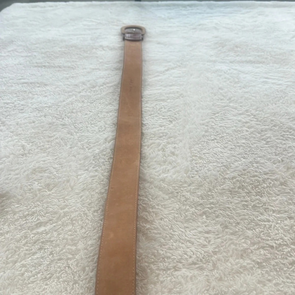 Vintage Women’s Brown Leather Belt Sz L Made USA Hankton 337 Colorful Starbursts - Picture 7 of 16